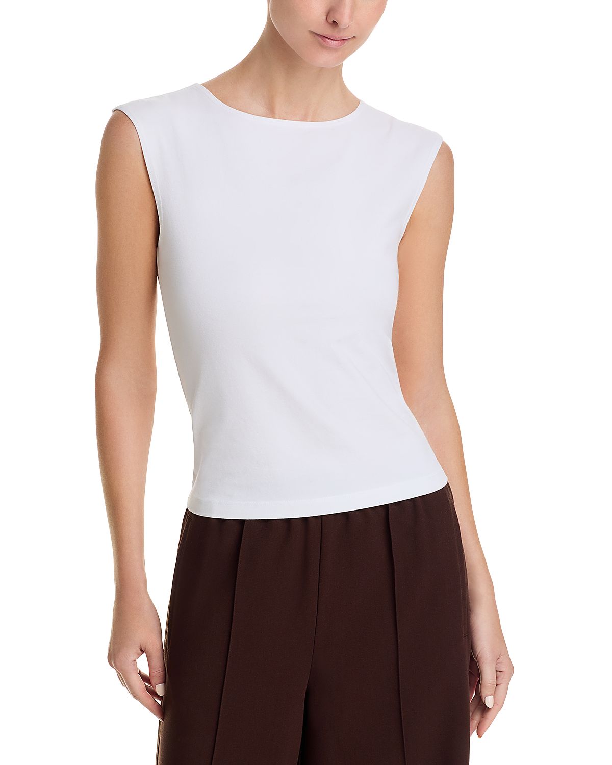 perfectwhitetee Elanor 90s Jersey Muscle Tee
