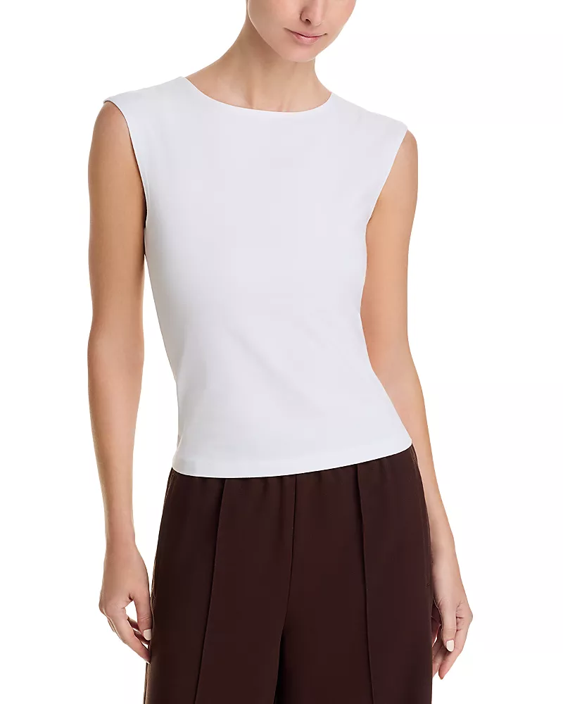 perfectwhitetee Elanor 90s Jersey Muscle Tee