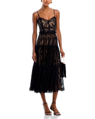 Lace Cocktail Midi Dress - Exclusive 