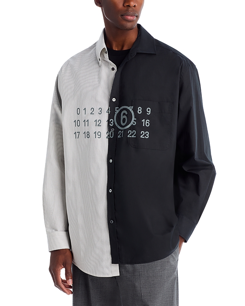 MM6 Maison Margiela Two Tone Button Down Shirt