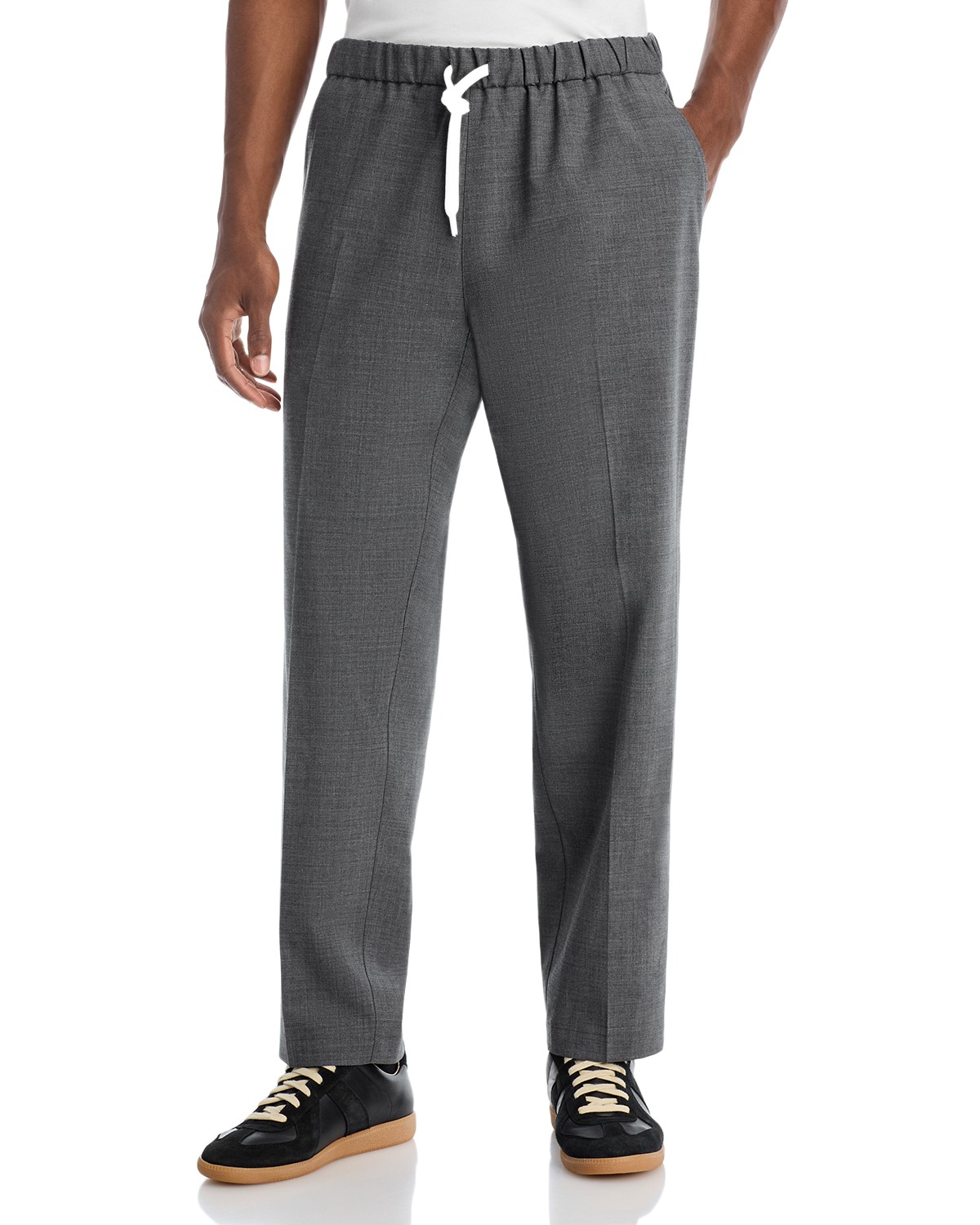 Mm6 Maison Margiela MM6 Maison Margiela Melange Pull on Pants in Dark Gray