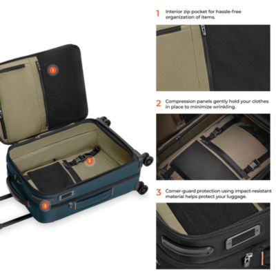 ZDX Essential Domestic Spinner Carry On Bag