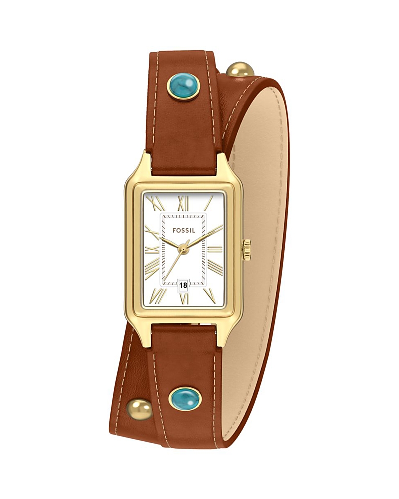 Fossil Raquel Wrap Watch, 23mm X 38mm In Brown