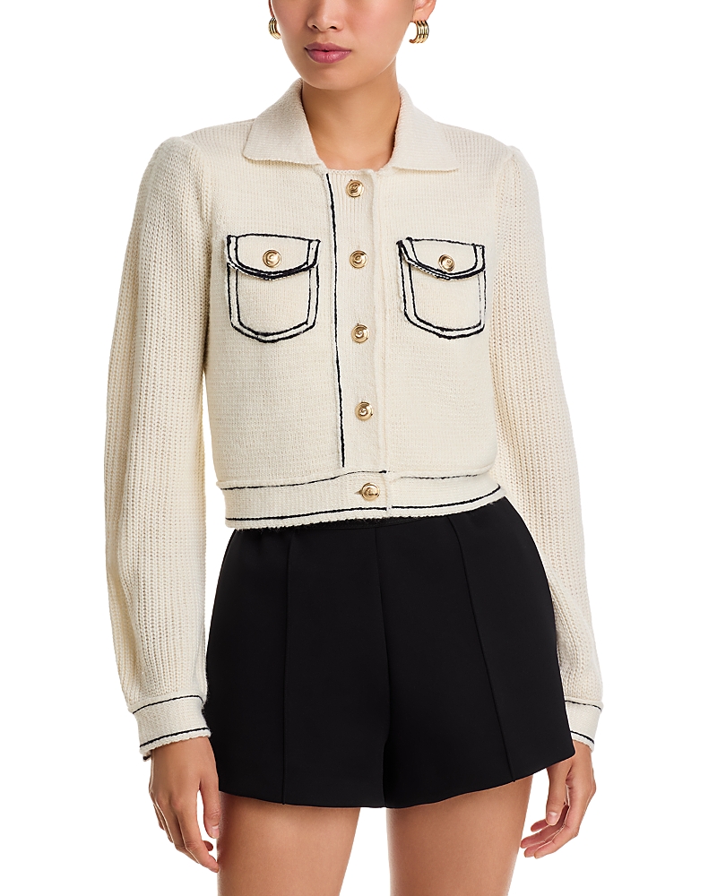 Cinq À Sept Cinq A Sept Riya Sweater Jacket In Neutral