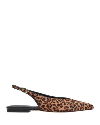 Women&#39;s Gabraly Calf Hair Slingback Flats