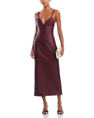Estine Faux Leather Dress
