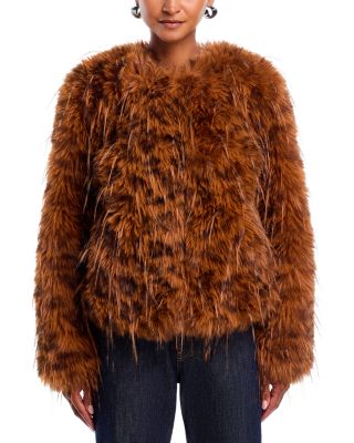 Faux Fur Toggle Jacket - Exclusive