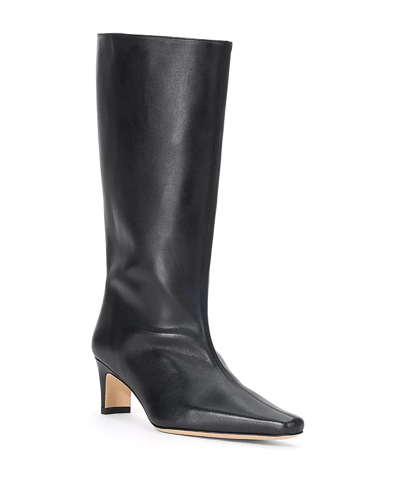 Staud Women's Wally Leather Mid Calf Boots