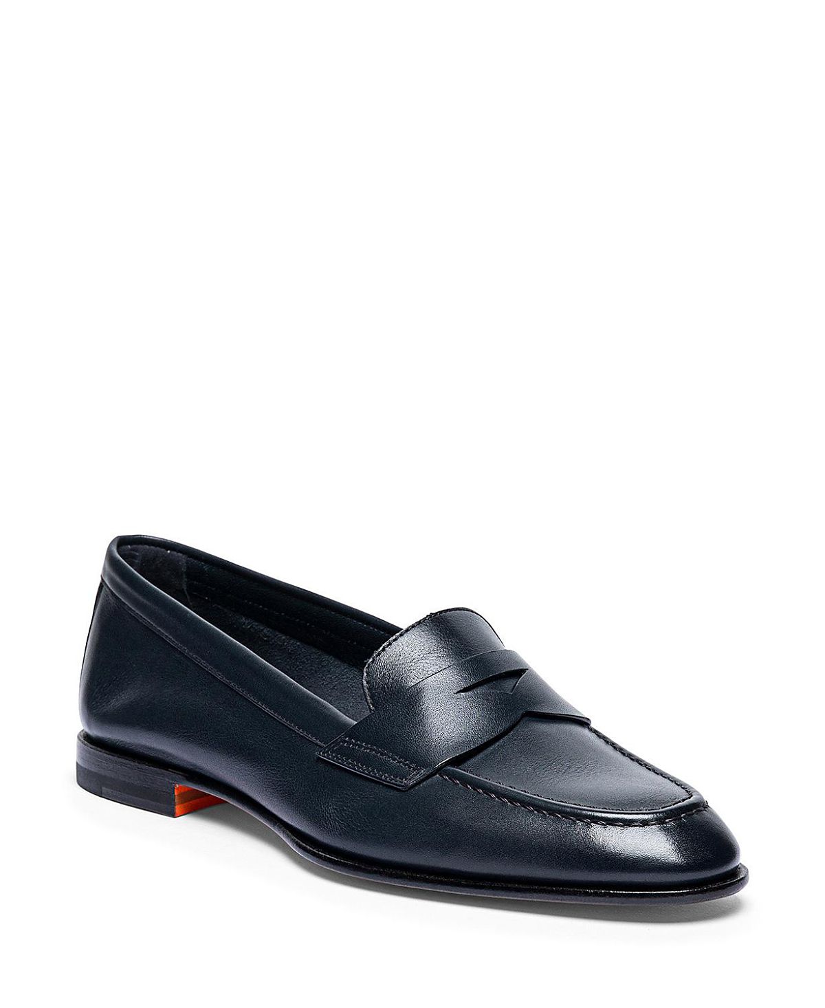 Santoni Women's Leather Penny Loafer