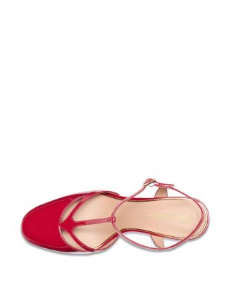  Women&#39;s Patent Leather High-Heel T-Bar Pump