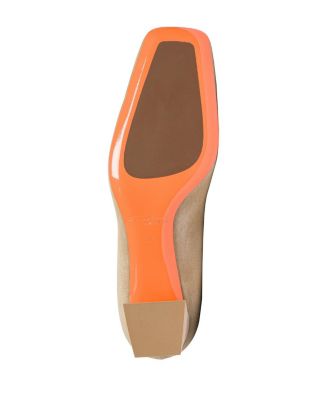  Women's Suede Low-Heel Pump