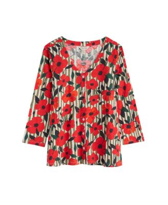 Women's Studio Glass Quarter Sleeve Top