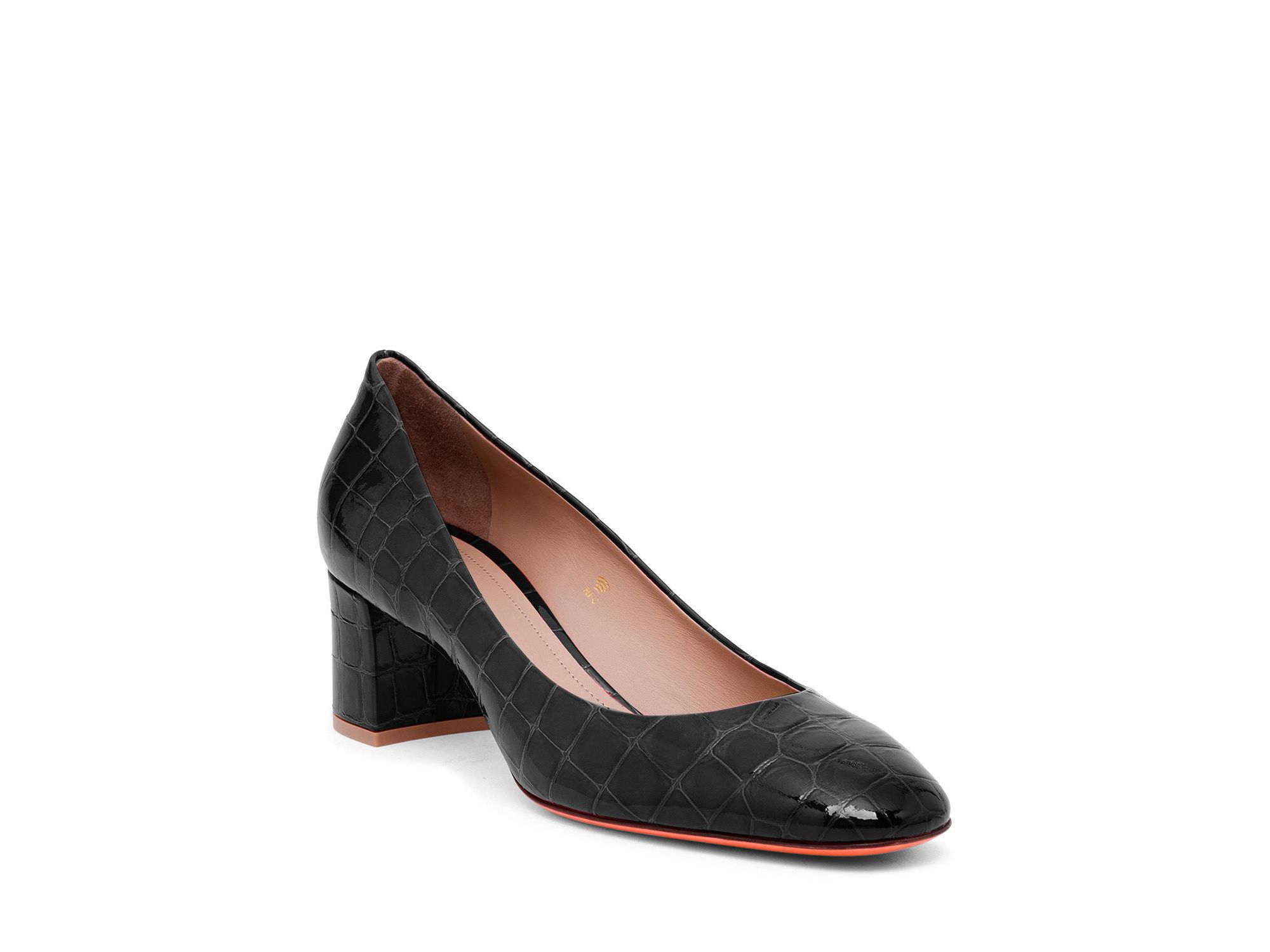 Women's Leather Low-Heel Pump - Image 1