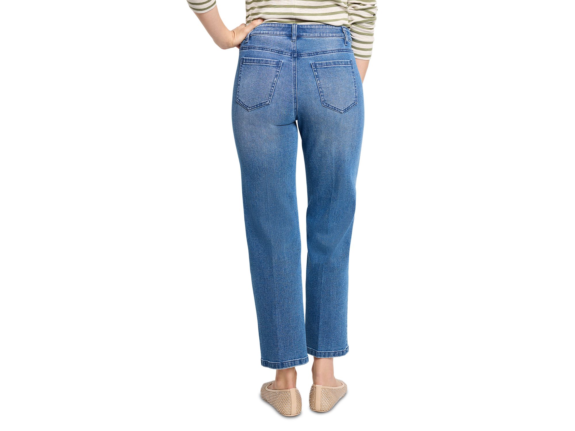 High Rise Straight Leg Jeans in — Image 7