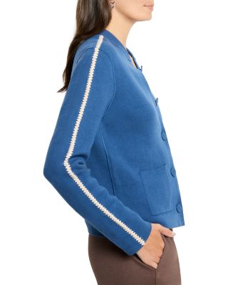 Dashing Dusk Knit Bomber Jacket