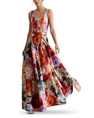 Diana Structured Drop Waist Maxi Dress