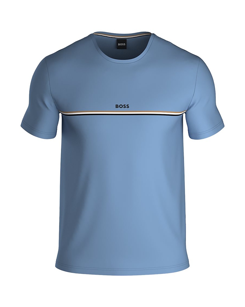 Hugo Boss Unique T Shirt 455 Pastel Blue In Blue