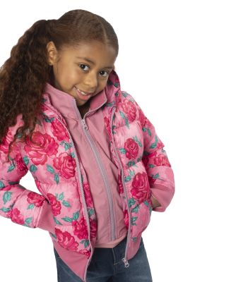 Girls' Flurry Floral Hooded Coat - Little Kid, Big Kid