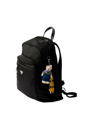 Teddy Bag Charm with Metal Ring