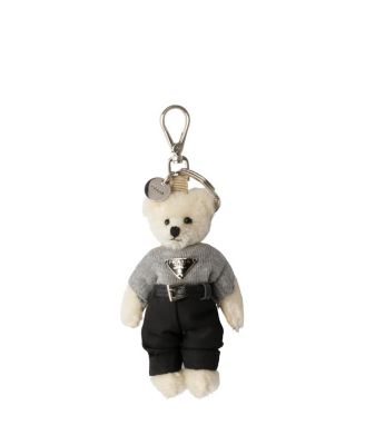 Teddy Bag Charm with Metal Ring