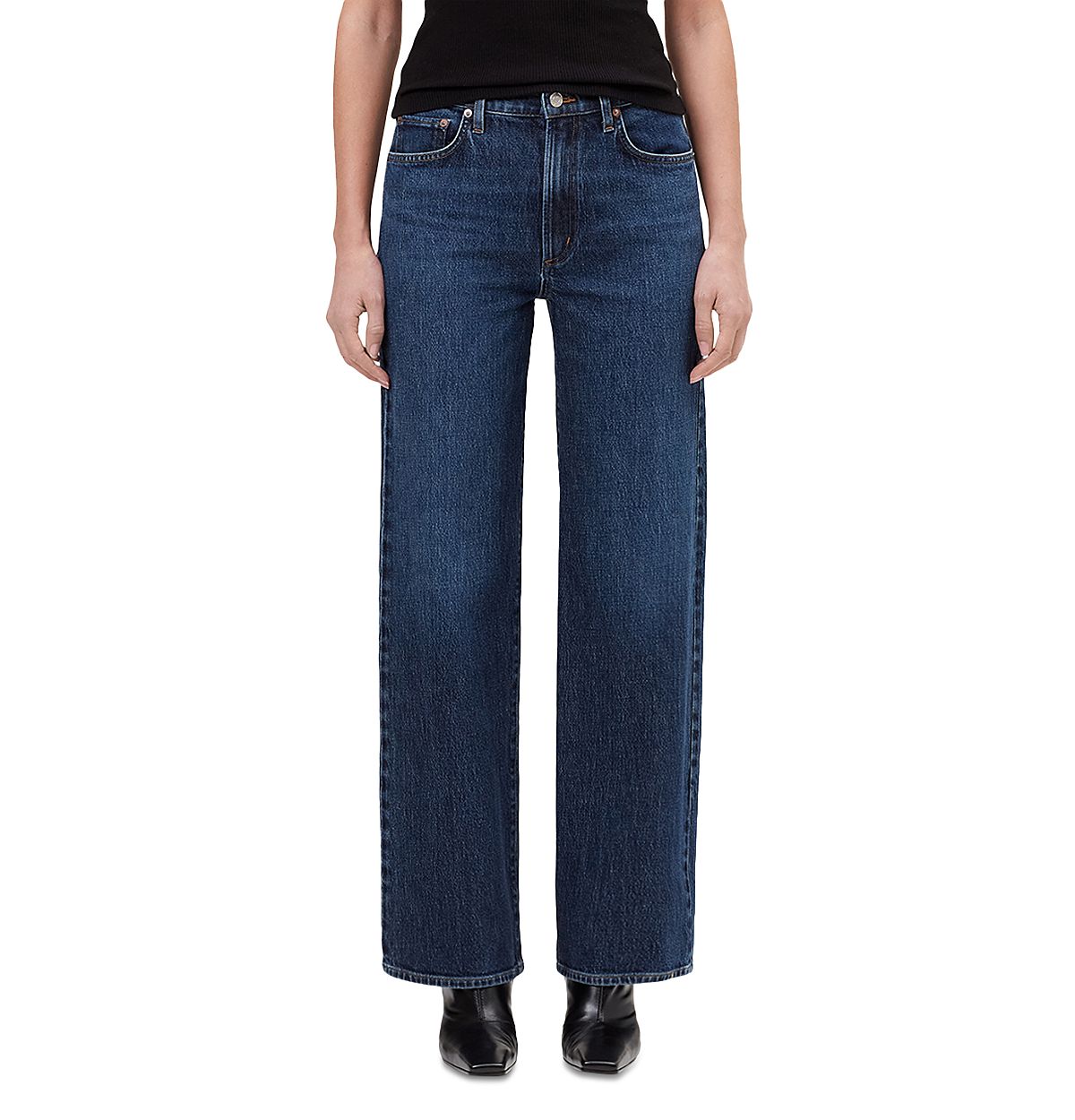 Agolde Harper Mid Rise Relaxed Straight Jeans