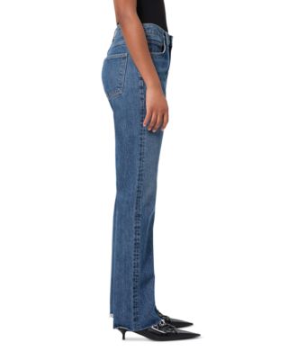 Leena High Rise Baby Flare Jeans in Placebo