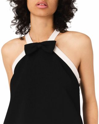 Heavy Crepe Tuxedo Dress