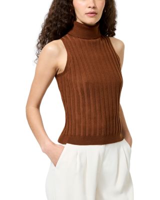 Padma Fine Knit Turtleneck Tank Top