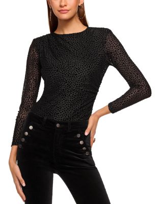 Larry Textured Dot Top