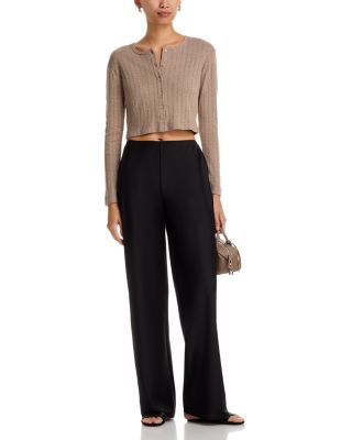 Pointelle Crop Cardigan