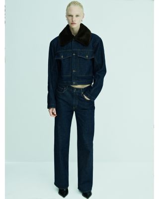 Harper Mid Rise Relaxed Straight Jeans in Reissue