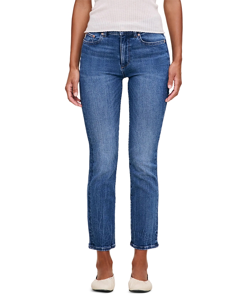 Dl1961 Mara Instasculpt Mid Rise Ankle Straight Leg Jeans In Blue
