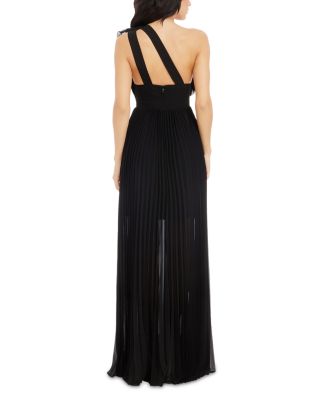 Vida Asymmetric Pleated Gown