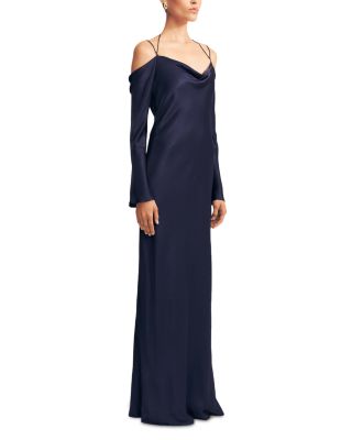 La Lune Off-the-Shoulder Tie Maxi Dress