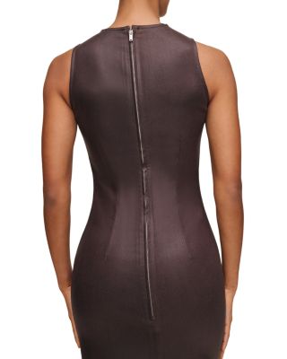 Esme Coated Denim Midi Dress