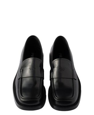 Men's Brushed Leather Loafers