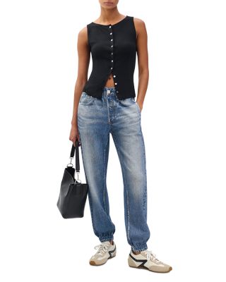 Miramar Mid Rise Terry Jogger Jeans in Lakewood