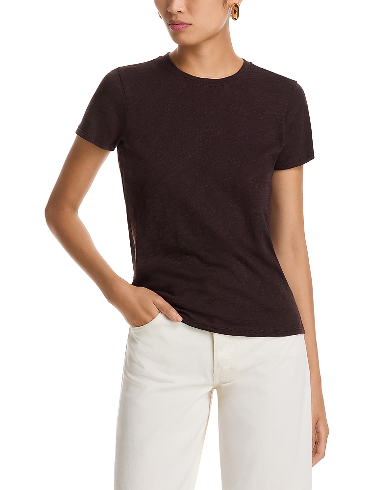 Atm Anthony Thomas Melillo Slub Jersey School Boy Tee In Brown