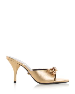 Women's Opera Bow 85mm Patent Mules