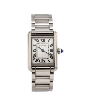 Pre-Owned Cartier - Must de Cartier Tank Quartz Watch in Stainless Steel 22mm