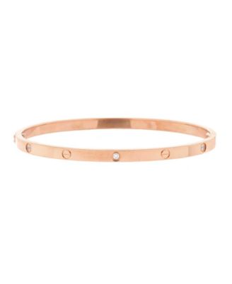 Small Love 6 Diamond Bracelet 18K Rose Gold and Diamonds