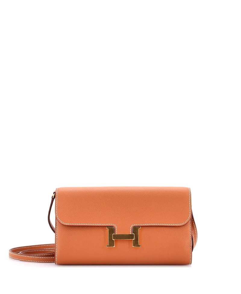Pre-owned Pre-owned Hermes Hermes Constance To Go Wallet Evercolor In Brown