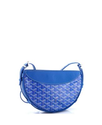 Hirondelle Shoulder Bag Coated Canvas and Leather