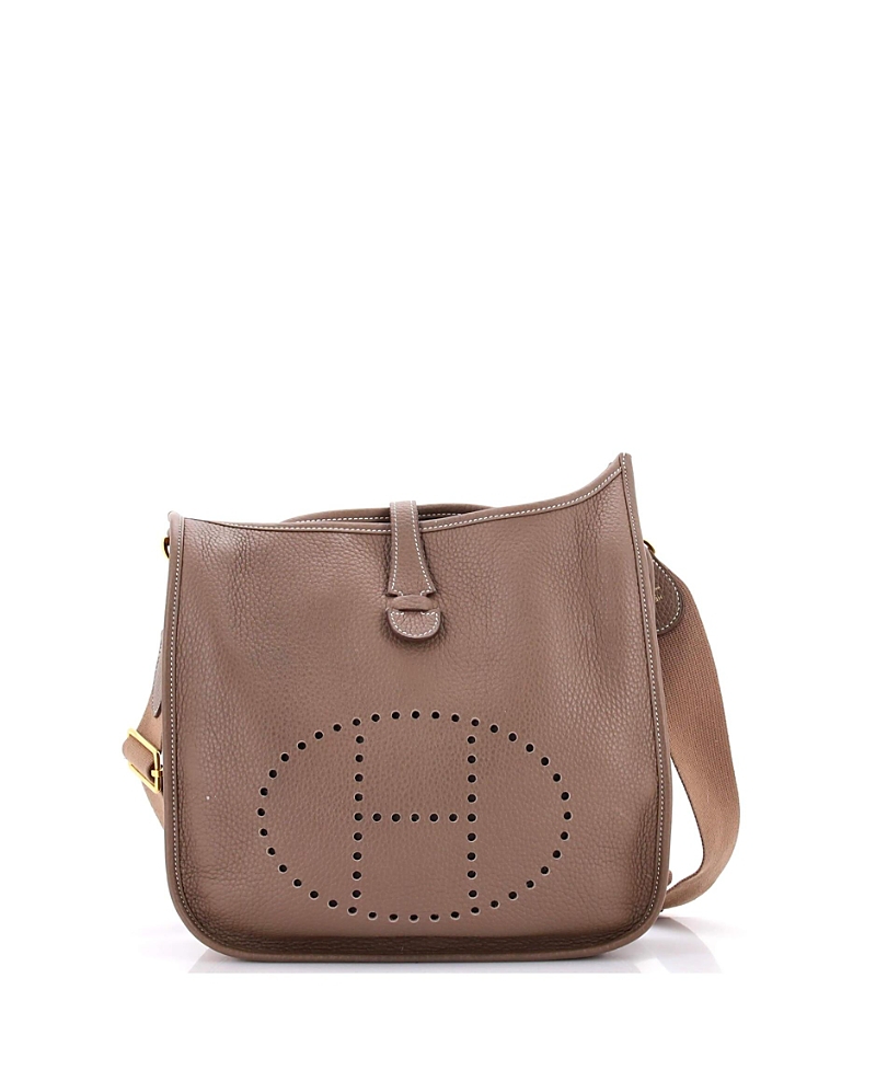 Pre-owned Pre-owned Hermes Hermes Pm Evelyne Bag Gen Iii Clemence In Gray