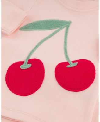 Girls' Cherries Berry Applique Two Piece Set - Baby