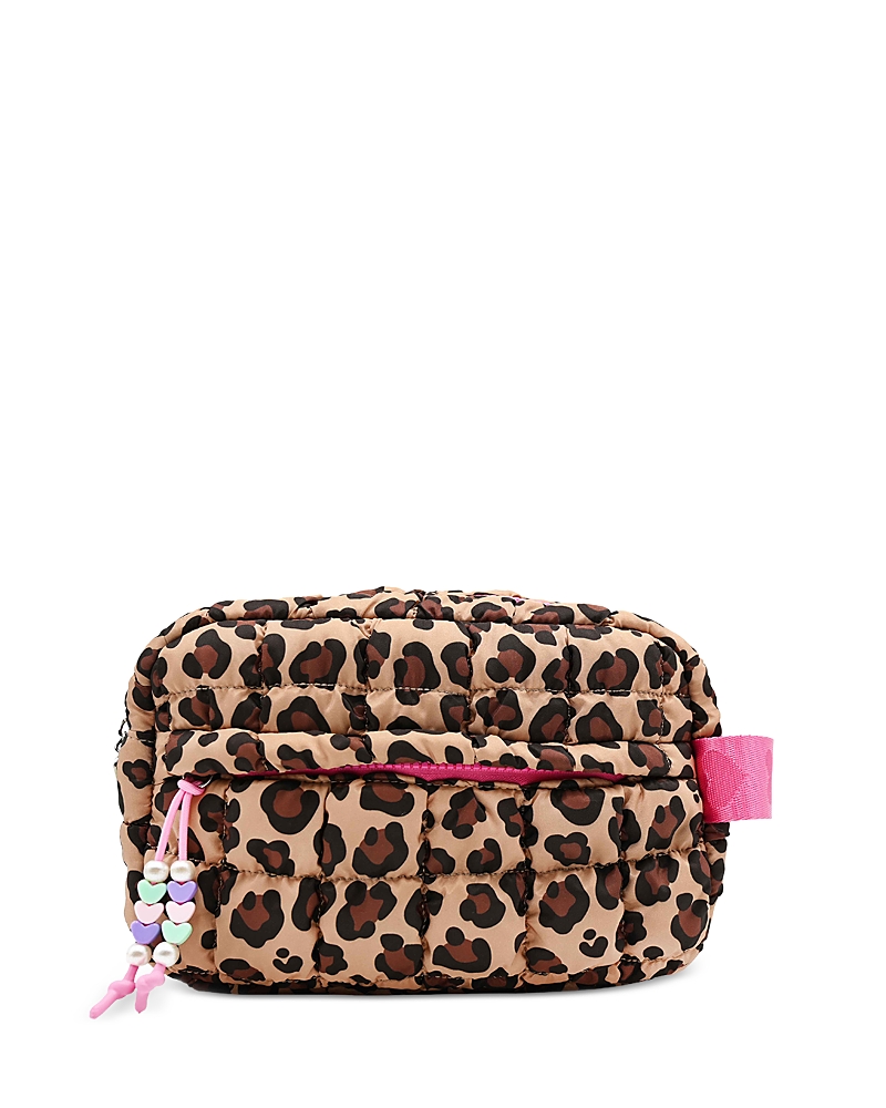 Omg Accessories Leopard Print Scrunch Pouch