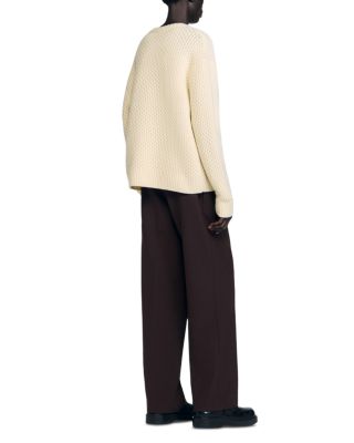 Wool Fine Knit Crewneck Sweater