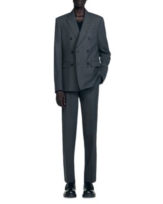 Double Breasted Classic Fit Suit Jacket
