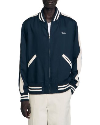 ジャケット・アウター SANDRO Wool Varsity Jacket Sandro Double Faced Wool Blend Varsity Jacket | Bloomingdale's