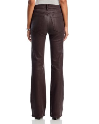 The Reboot High Rise Coated Jeans in Truffle